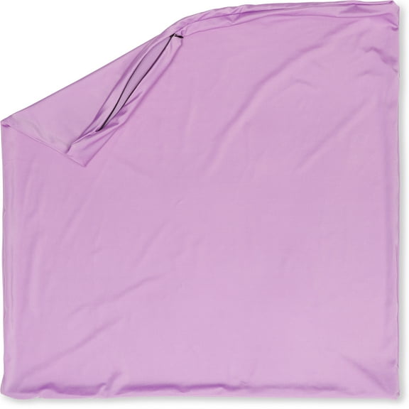 26" x 26" Throw Pillowcases (Cover Only) - 85/15 Nylon, Spandex - Luxurious, Silky, Stretchy & Soft - 1 Pcs Solid Color - A Perfect Choice for Couch Chairs Sofa Bed Adult or Kids Bedroom, Purple