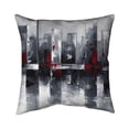 thumbnail image 1 of 26 x 26 in. Abstract Cityscape-Double Sided Print Indoor Pillow, 1 of 1
