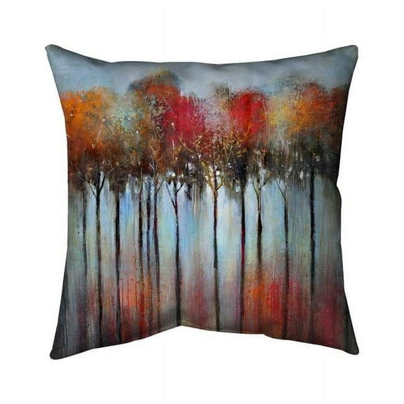 26 x 26 in. Abstract & Colorful Forest-Double Sided Print Indoor Pillow