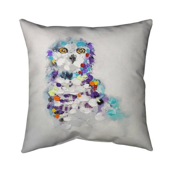 26 x 26 in. Abstract Owl-Double Sided Print Indoor Pillow