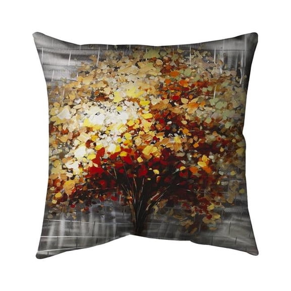 26 x 26 in. Abstract Tree by Fall-Double Sided Print Indoor Pillow