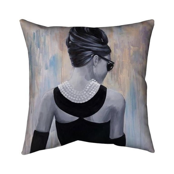 26 x 26 in. Actress Audrey Hepburn-Double Sided Print Indoor Pillow