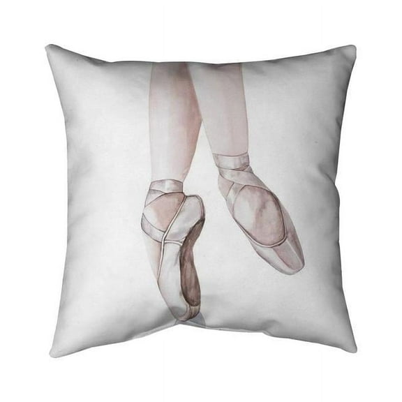 26 x 26 in. Ballerina Feet-Double Sided Print Indoor Pillow