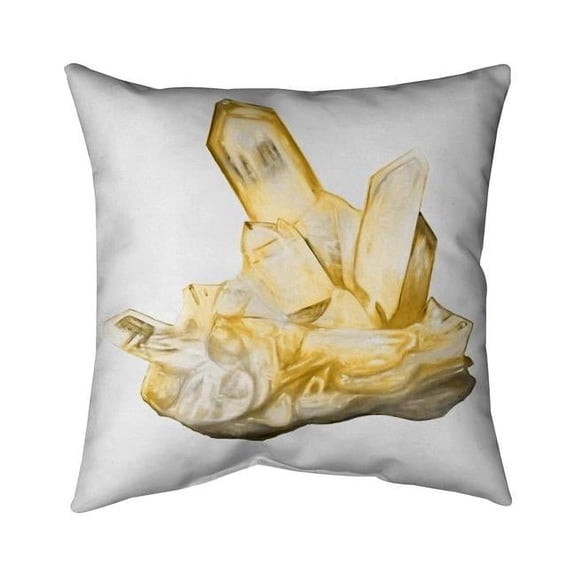 26 x 26 in. Citrine Stone-Double Sided Print Indoor Pillow