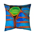 thumbnail image 1 of 26 x 26 in. Colorful Canoes-Double Sided Print Indoor Pillow, 1 of 1