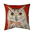 thumbnail image 1 of 26 x 26 in. Colorful Eagle Owl-Double Sided Print Indoor Pillow, 1 of 1
