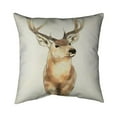 thumbnail image 1 of 26 x 26 in. Deer Portrait-Double Sided Print Indoor Pillow, 1 of 1