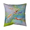thumbnail image 1 of 26 x 26 in. Four Koi Fish Swimming-Double Sided Print Indoor Pillow, 1 of 1