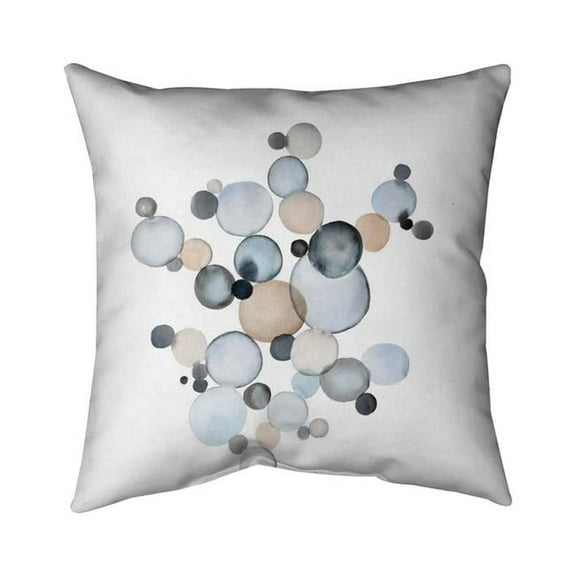 26 x 26 in. Greyish Bubbles-Double Sided Print Indoor Pillow