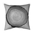 thumbnail image 1 of 26 x 26 in. Greyscale Round Wood Log-Double Sided Print Indoor Pillow, 1 of 1