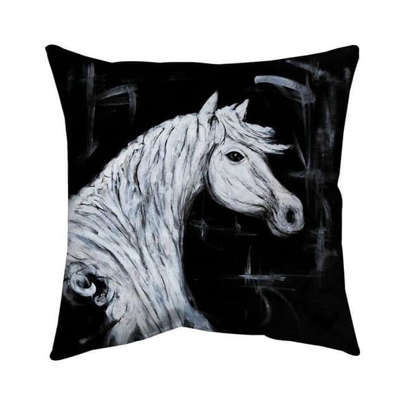 26 x 26 in. Horse Profile View-Double Sided Print Indoor Pillow Cover