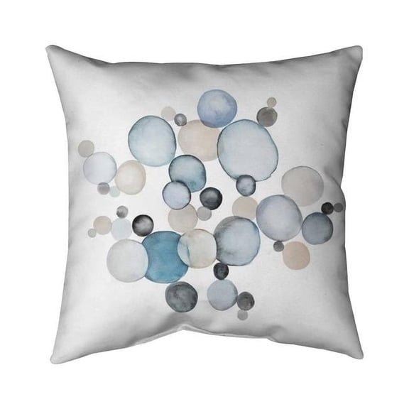 26 x 26 in. Round Pebbles-Double Sided Print Indoor Pillow