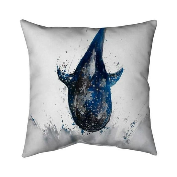 26 x 26 in. Shark Whale-Double Sided Print Indoor Pillow