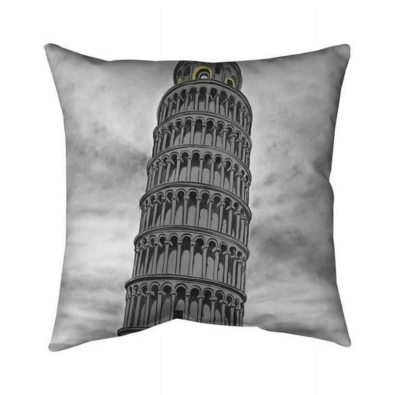 26 x 26 in. Tower of Pisa In Italy-Double Sided Print Indoor Pillow