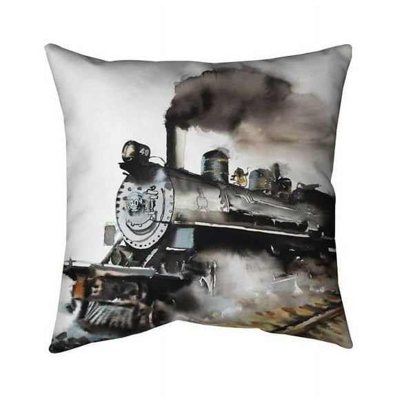 26 x 26 in. Vintage Steam Train-Double Sided Print Indoor Pillow