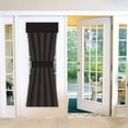 thumbnail image 1 of 26" x 68" French Door Curtain Thermal Insulated Blackout Window Curtain, 1 Panel ,Black, 1 of 6