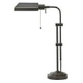 thumbnail image 1 of 26 x 7 x 16 in. Bronze Metal Adjustable Table Lamp with Bronze Rectangular Shade, 1 of 1