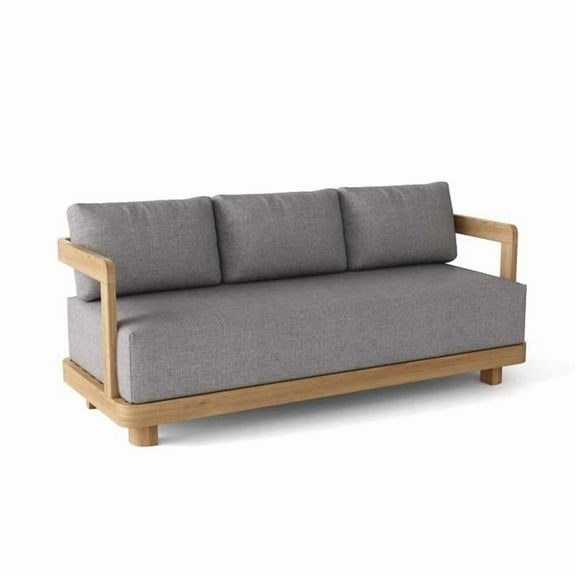 26 x 71 x 28.75 in. Granada Deep Seating Sofa with Natural Smooth Well Sanded