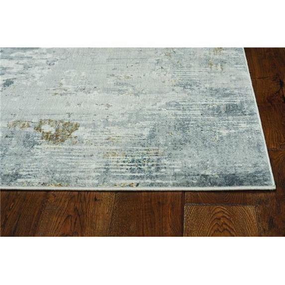 26 x 83 in. Grey Polypropylene & Polyester Rug