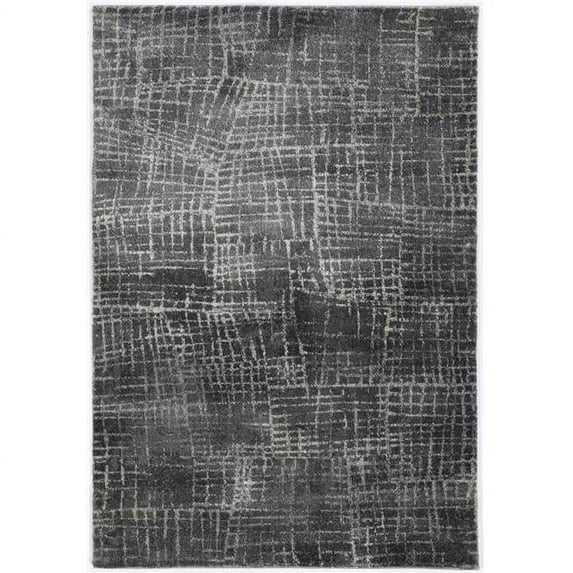 26 x 90 in. Grey Polypropylene Rug