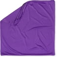 thumbnail image 1 of 26" x 26" Throw Pillowcases (Cover Only) - 85/15 Nylon, Spandex - Luxurious, Silky, Stretchy & Soft - 1Pcs Solid Color - A Perfect Choice for Couch Chairs Sofa Bed Adult or Kids Bedroom, Dark Lavendar, 1 of 7
