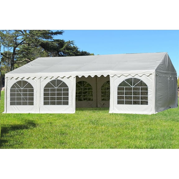 26'x16' PVC Fire Retardant Party Tent Wedding Canopy Shelter - White - By DELTA Canopies