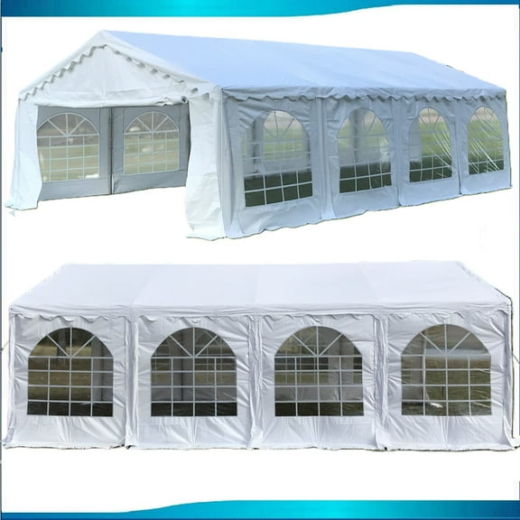 26'x20' Budget PVC Party Tent Wedding Canopy Shelter - White - By DELTA Canopies