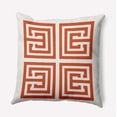 thumbnail image 1 of 26"x26" Simply Daisy Greek Key Poly Accent Pillow, Orange Qty 1, 1 of 5