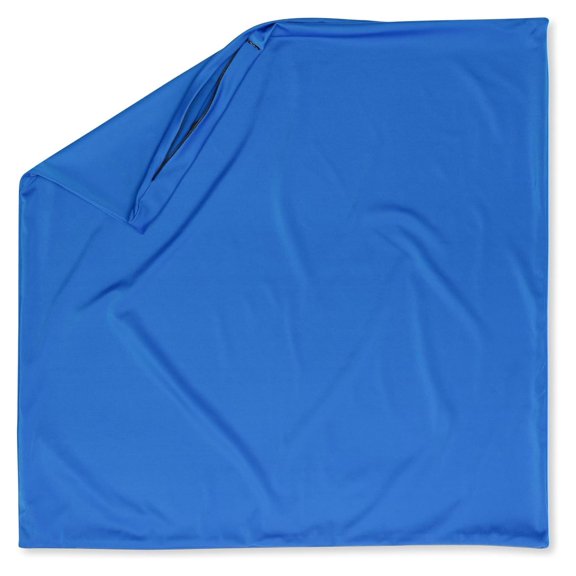 26"x26" Throw Pillowcases (Cover Only) - 85/15 Nylon, Spandex - Luxurious, Silky, Stretchy & Soft - 1Pcs Solid Color - A Perfect Choice for Couch Chairs Sofa Bed Adult/Kids Bedroom, Yeal Blue