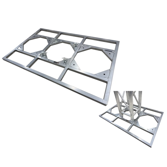 26"x39" Metal Frame Base for 12"x12" Aluminum Square Lighting Truss