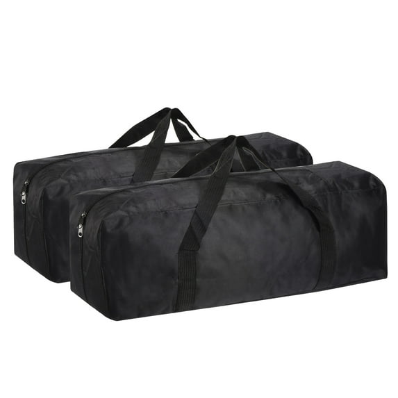 26"x7.8"x8.7" Camp Chair Replacement Bag Medium Storage Duffle Bag Waterproof Moving Bags for Travel, Black 2 Pack