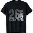 thumbnail image 1 of 26 years old men gift 26 birthday gift for women T-ShirtMen and women, Black T-shirt, size: Extra large, 1 of 4