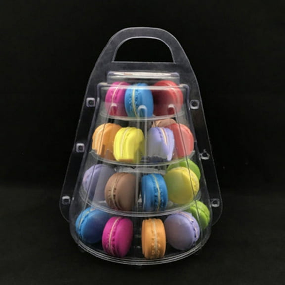 260*210mm 4 Tiers Macaroon Display Stand Cake Display High quality Round Stand Wedding Macaroon Tower Top 1 Pcs