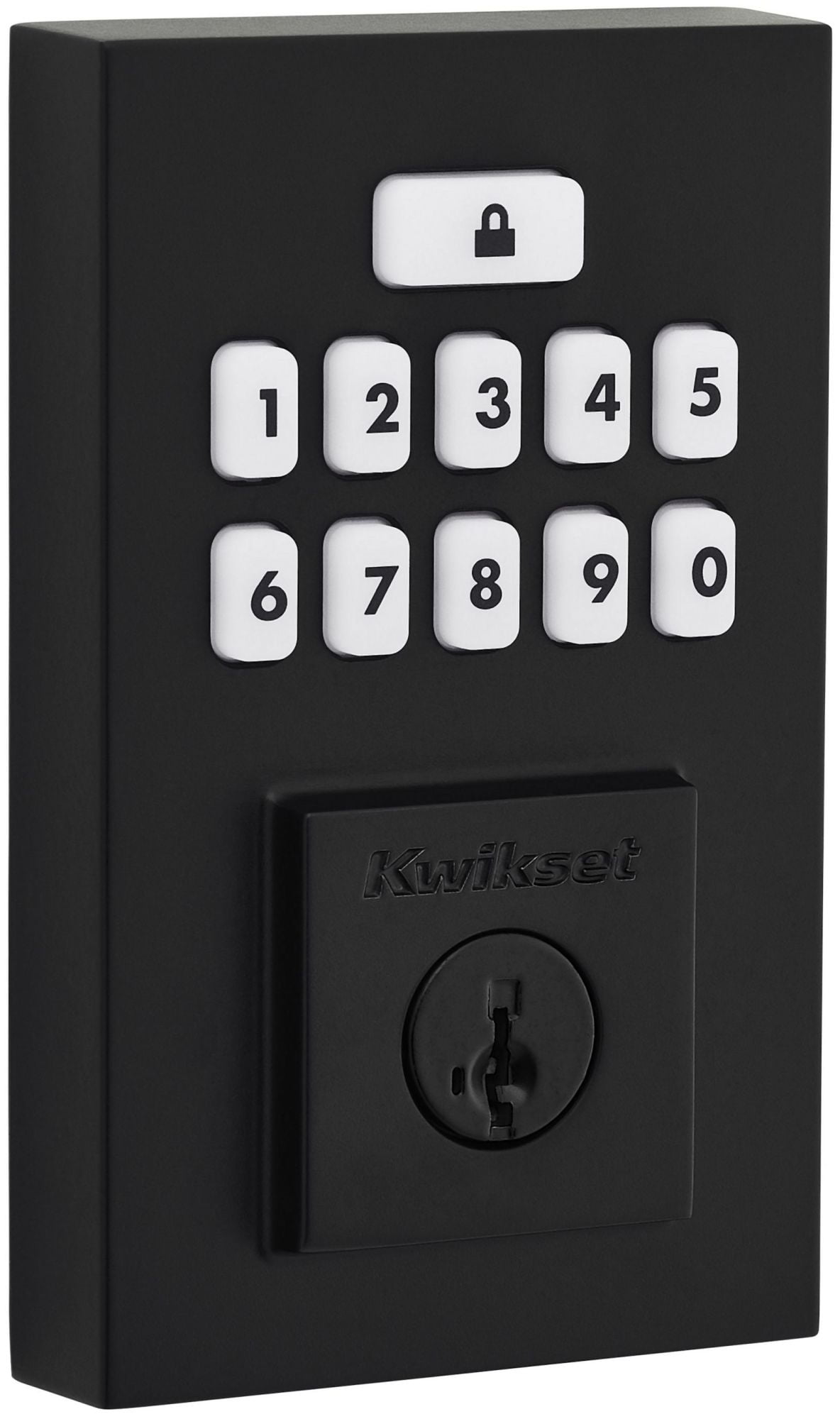 Matte Black Electronic Keypad Single Cylinder Deadbolt