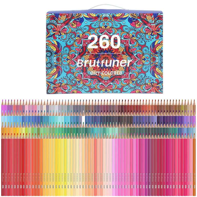 260 Count Colored Pencils for Adult Coloring Books, Soft Core,Ideal for  Drawing Blending Shading,Color Pencils Set Gift for Adults Kids Beginners 