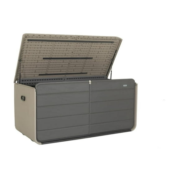 260 Gallon Extra-Large Plastic Deck Box – Durable Patio Storage Solution with Lock, Wheels & Waterproof Lid. Perfect for Storing Outdoor Cushions, Garden Tools, and Pool Supplies