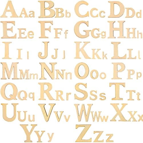 260 Pcs 1 Inches and 2 Inches Wooden Greek Letters Unfinished Wood ...