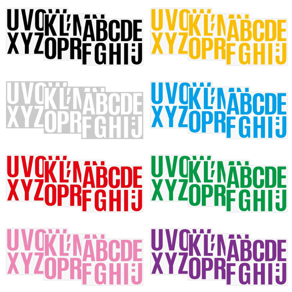 260 Pcs 24 Sheets 4 Inch Large Letter Stickers – Self-Adhesive Alphabet Stickers | for Bulletin Boards, Classroom, Home & DIY Decor