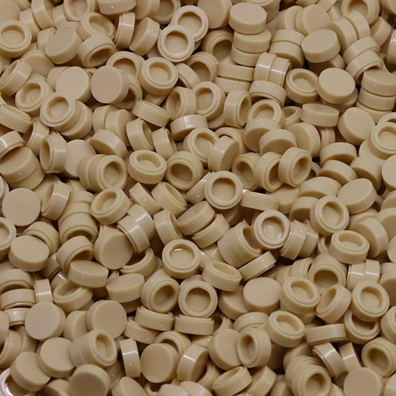 260 Piece Building Tile Bulk, Round 1x1, Compatible with Lego Parts and Pieces