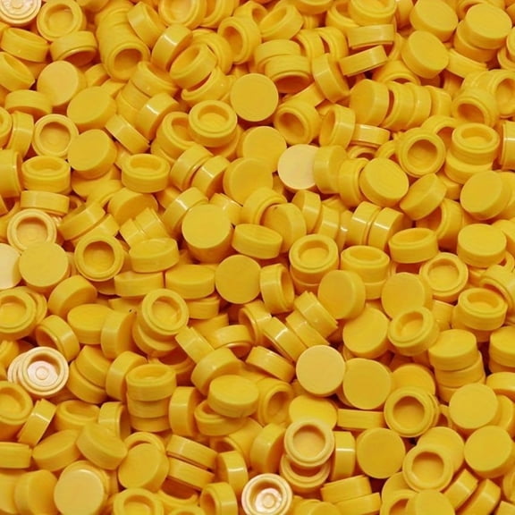 260 Piece Building Tile Bulk, Round 1x1, Compatible with Lego Parts and Pieces