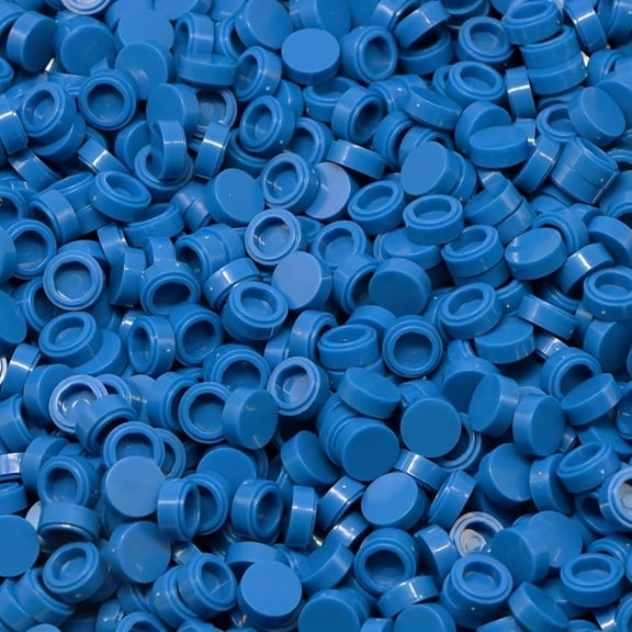 260 Piece Building Tile Bulk, Round 1x1, Compatible with Lego Parts and Pieces