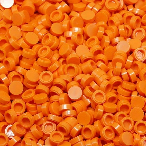 260 Piece Building Tile Bulk, Round 1x1, Compatible with Lego Parts and Pieces