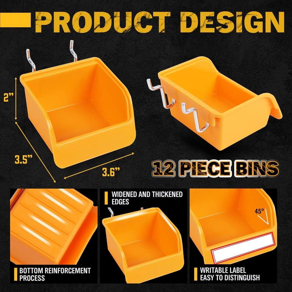 Aazon.co: Ultiate 121-Piece Pegboard Hooks Set, Pegboard Accessories