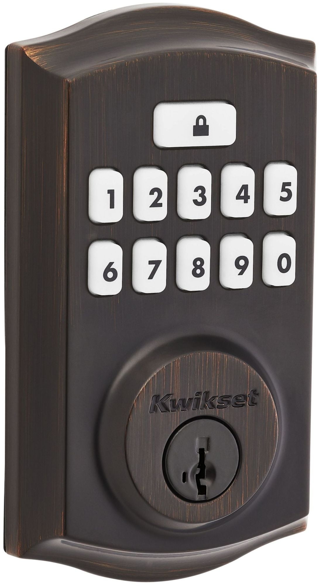 Venetian Bronze Electronic Keypad Deadbolt with SmartKey