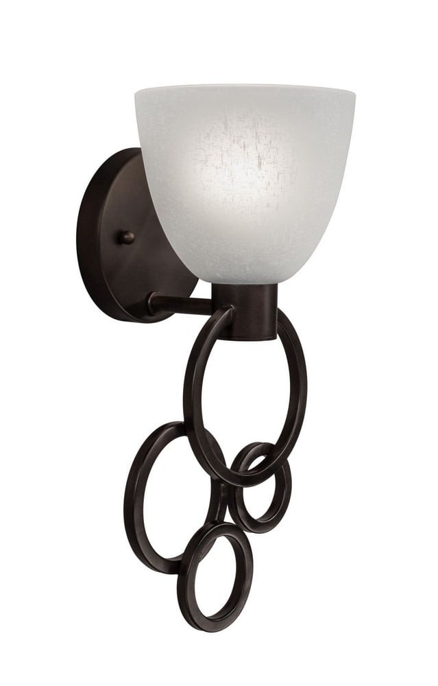 Antique Bronze Elegance Direct Wired Wall Sconce, 14.25" Height