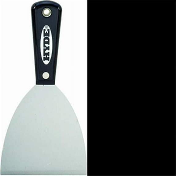 2600 4 in. Black & Silver Stiff Extra Chisel Scraper - Black and silver - 4 in.