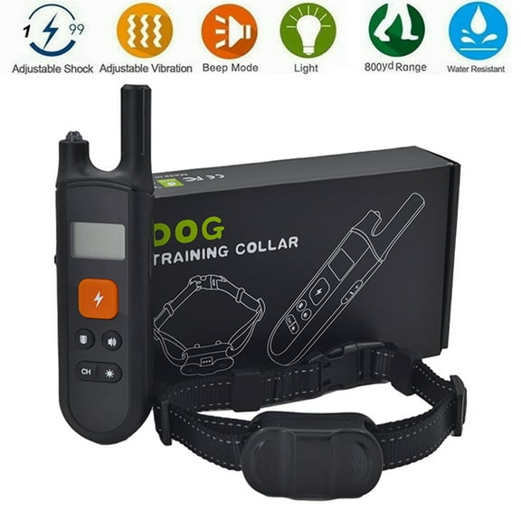 2600 FT Waterproof Rechargeable Dog Training Collar with Remote Control, LCD Display, Adjustable Levels, Anti-Bark Obedience E-Collar for Pet Training