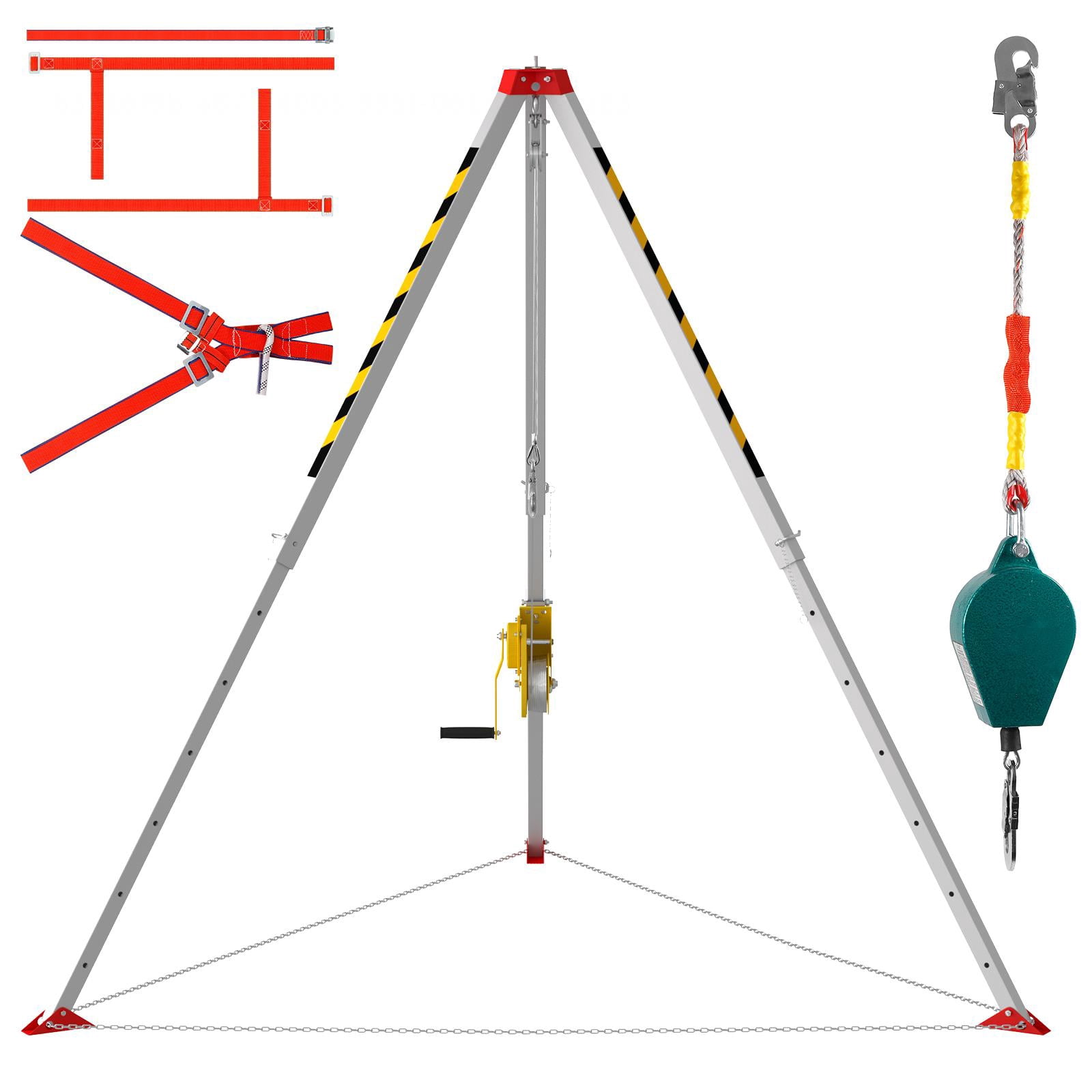 2600 Lbs Tripod Kit,Confined Space Tripod Kit With Fall Protection ...