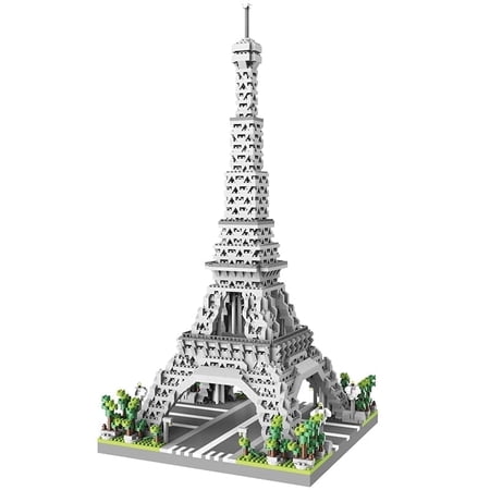 Aningde Eiffel Tower Paris Architecture Micro Building Set, 2600 Pcs Bricks Model Kit for Adults 14+