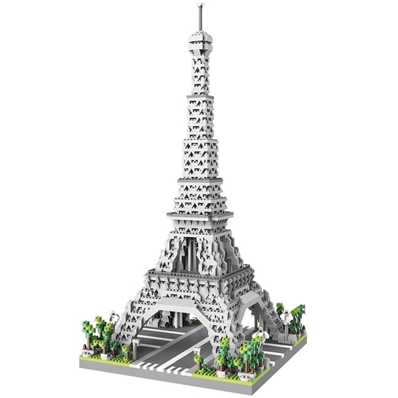 Aningde Eiffel Tower Paris Architecture Micro Building Set, 2600 Pcs Bricks Model Kit for Adults 14+